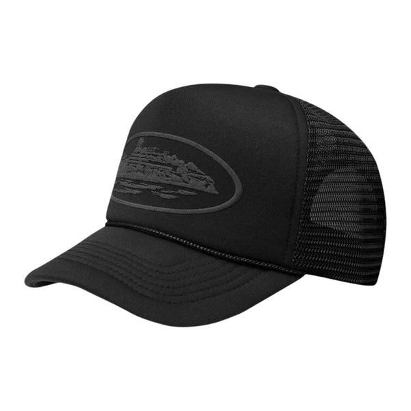 Corteiz Alcatraz Trucker Hat 'Triple Black' (SS22) – Glace Space
