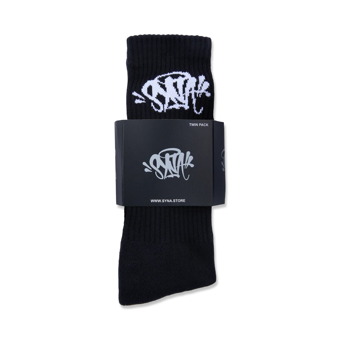 #productTEAMSYNA - 2PK - SOCK - BLK - WHT - OS_name# - Glace Space