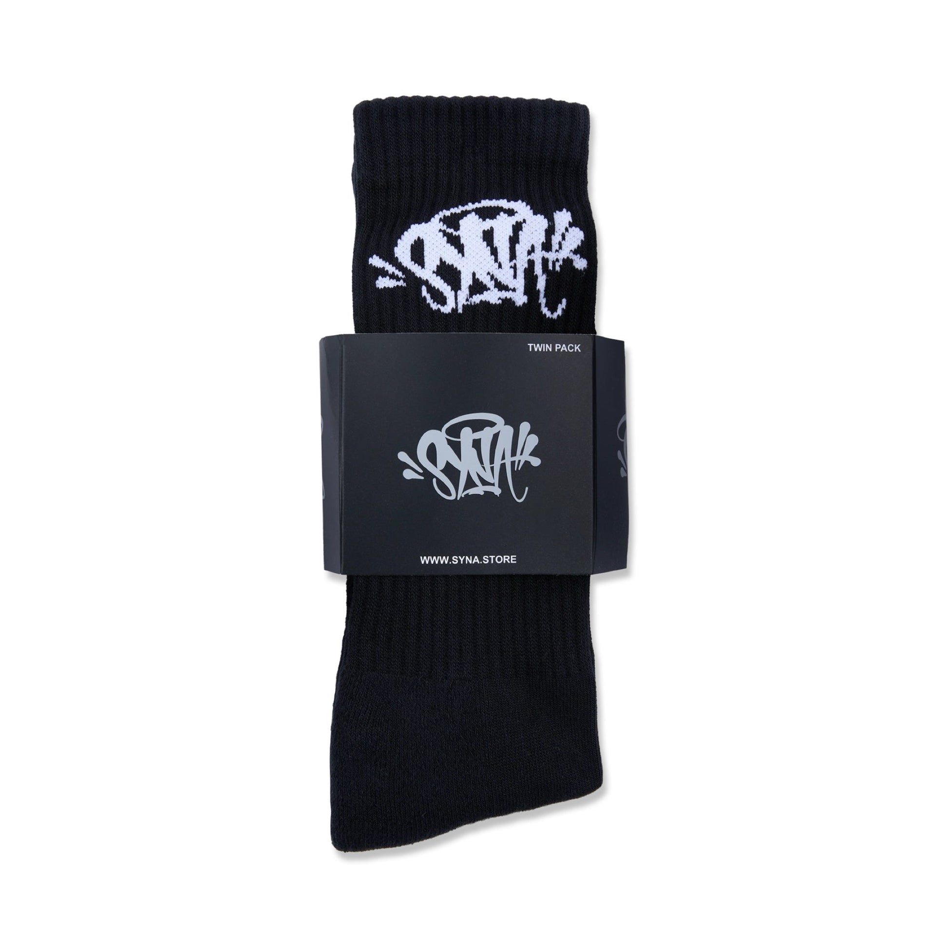 #productTEAMSYNA - 2PK - SOCK - BLK - WHT - OS_name# - Glace Space