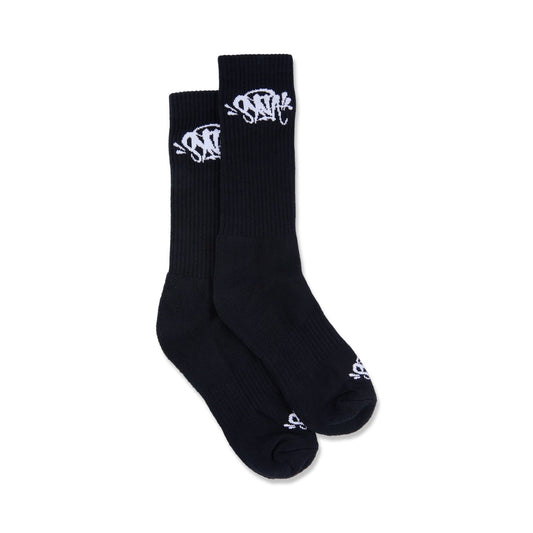 #productTEAMSYNA - 2PK - SOCK - BLK - WHT - OS_name# - Glace Space