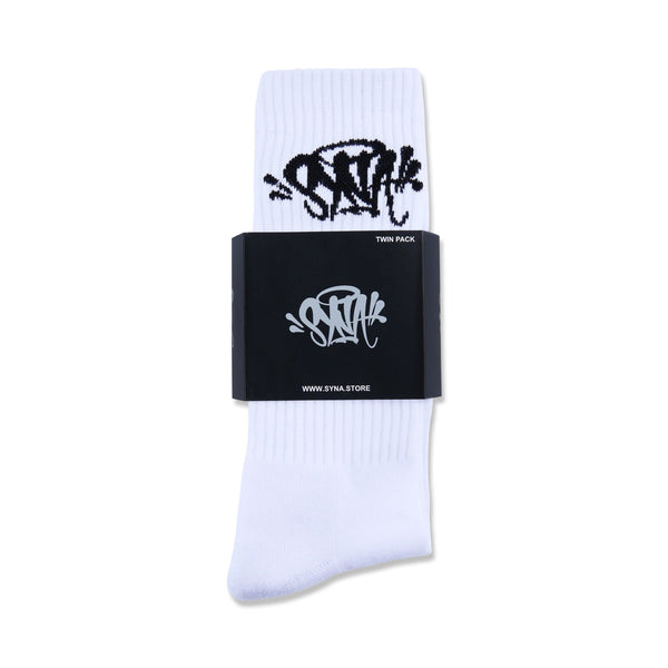 #productTEAMSYNA - 2PK - SOCK - WHT - BLK - OS_name# - Glace Space