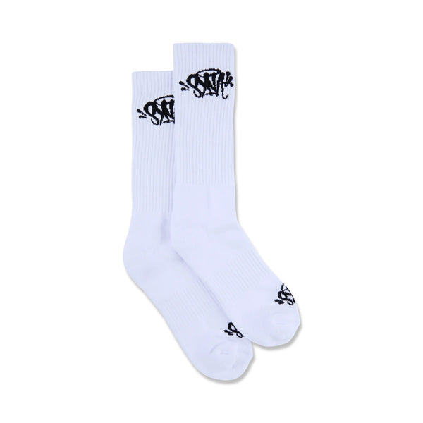 #productTEAMSYNA - 2PK - SOCK - WHT - BLK - OS_name# - Glace Space